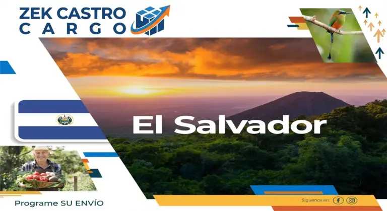 Imagen de envio de carga hacia El Salvador por Zek Castro Cargo