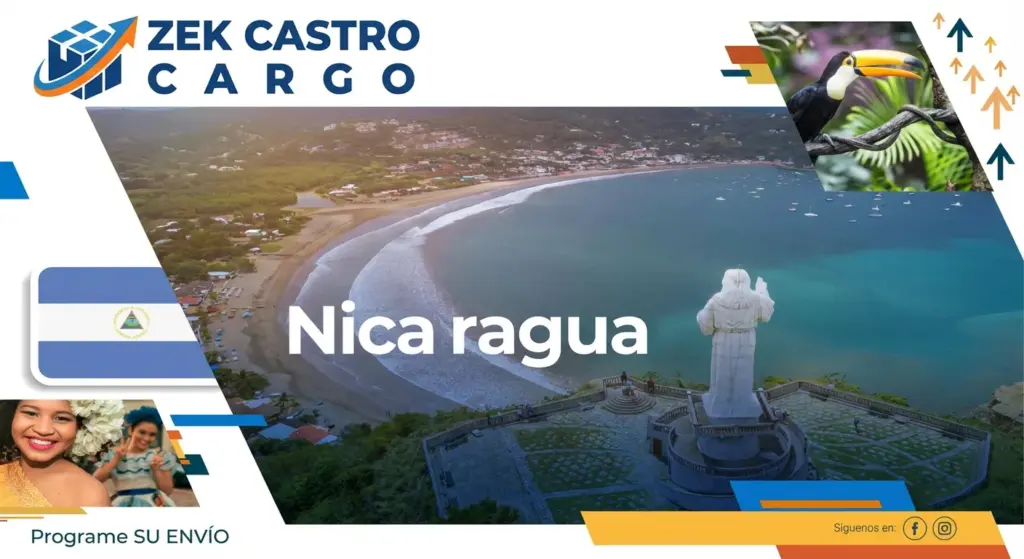 Imagen de envio de carga hacia Nicaragua por Zek Castro Cargo