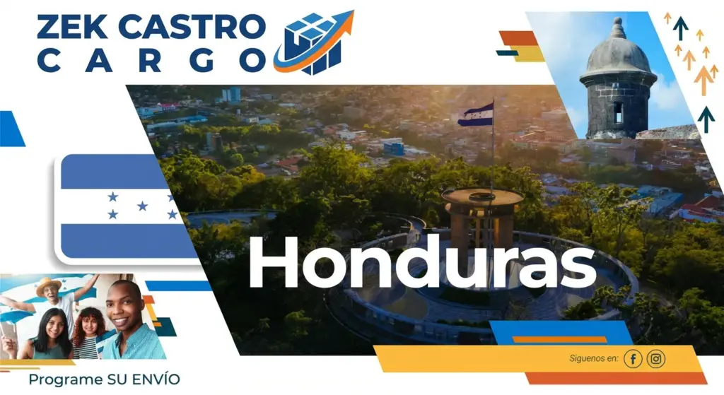 Imagen de envio de carga hacia Honduras por Zek Castro Cargo