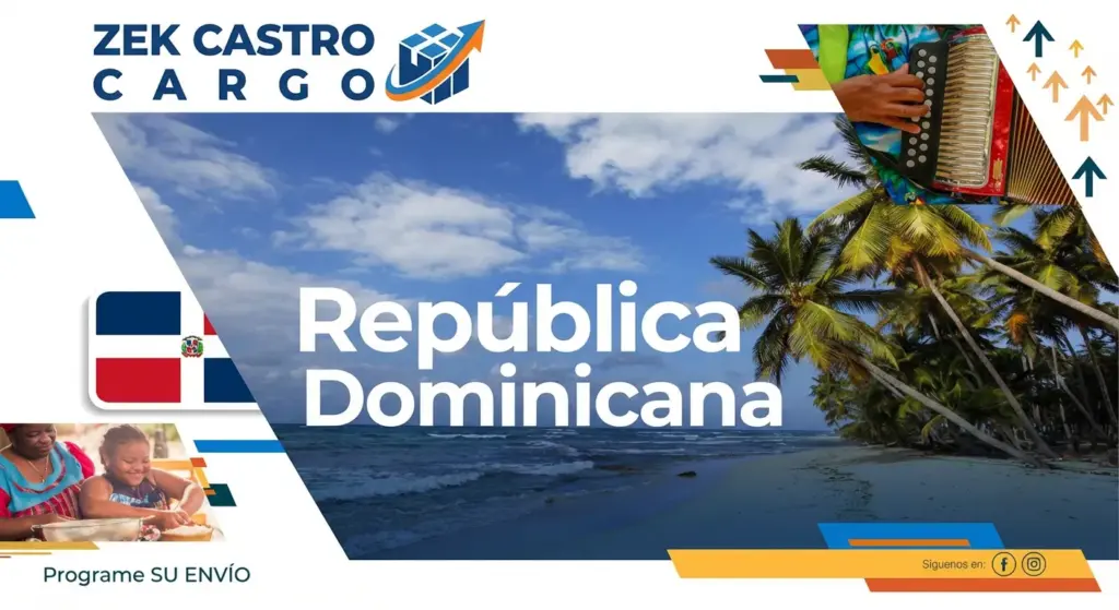 Imagen de envio de carga hacia Republica Dominicana por Zek Castro Cargo