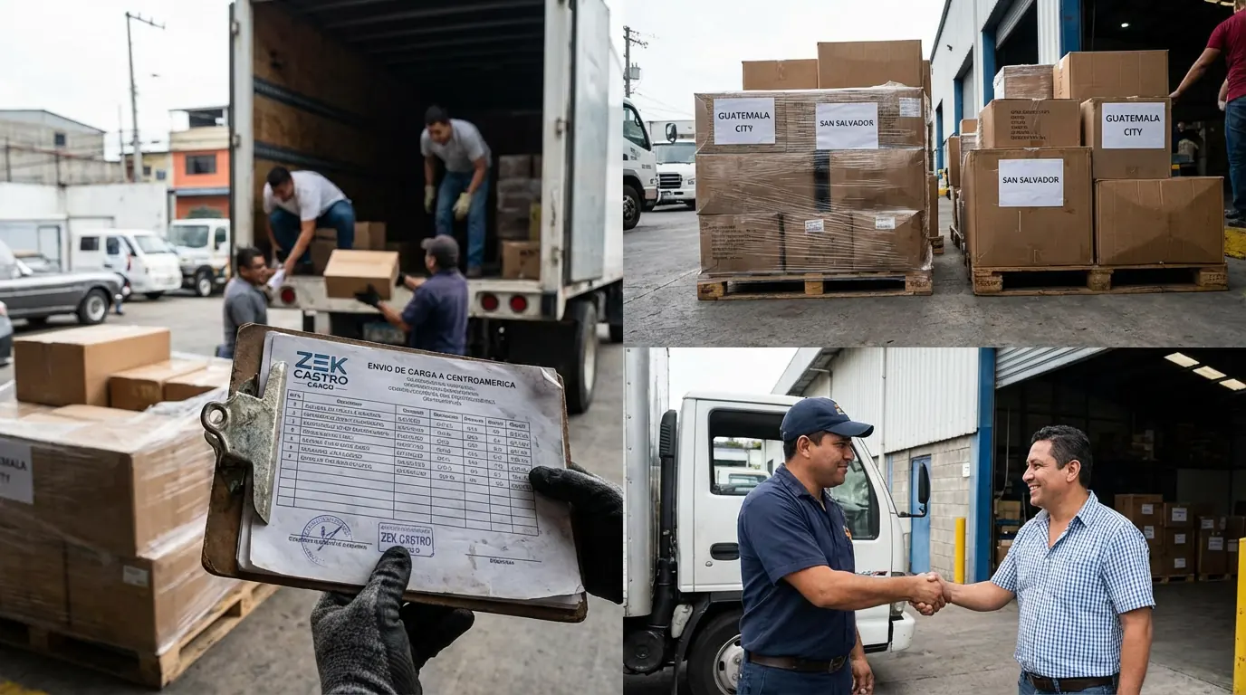Envío de carga a Centroamérica